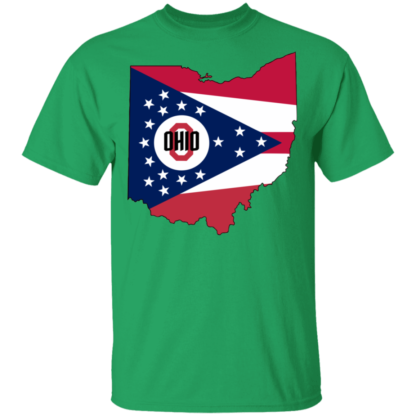 Ohio State Flag Map T-Shirt - Image 6