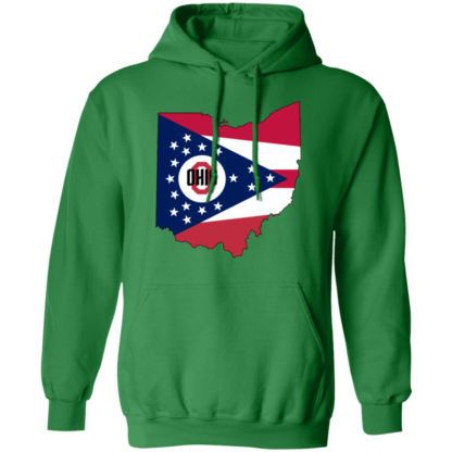 Ohio State Flag Map Pullover Hoodie - Image 8