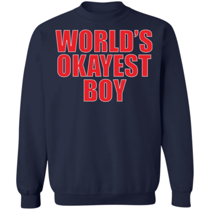 World's Okayest Boy Crewneck Sweatshirt - Image 6