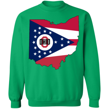 Ohio State Flag Map Crewneck Sweatshirt - Image 11