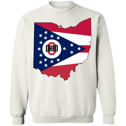 Ohio State Flag Map Crewneck Sweatshirt - Image 3