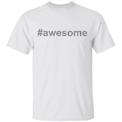 Awesome Black Font T-Shirt - Image 2