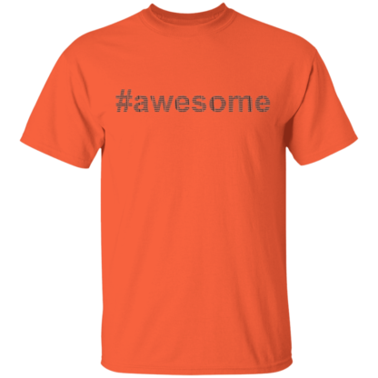 Awesome Black Font T-Shirt - Image 4