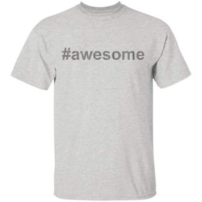 Awesome Black Font T-Shirt - Image 7