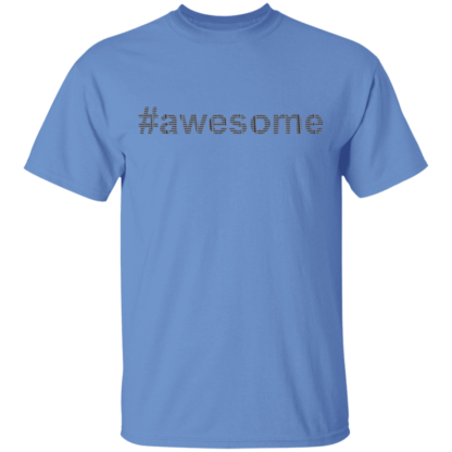 Awesome Black Font T-Shirt - Image 8