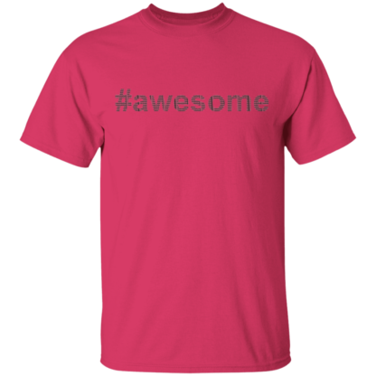 Awesome Black Font T-Shirt - Image 10