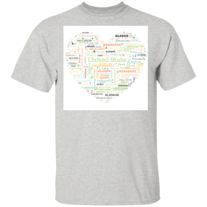 USA Love United State T-Shirt - Image 2