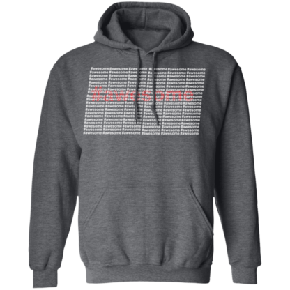 Awesome Red White Font Pullover Hoodie - Image 3