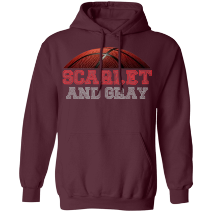 Scarlet & Grey Basketball Pride Ohio Pullover Hoodie - Image 8