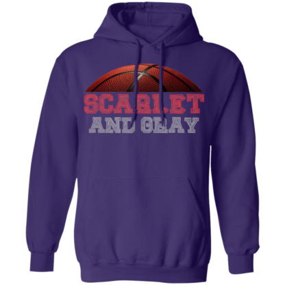 Scarlet & Grey Basketball Pride Ohio Pullover Hoodie - Image 10