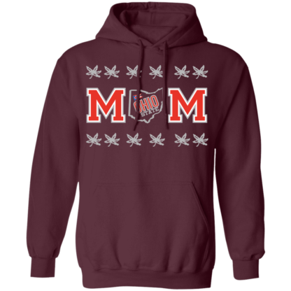 Ohio Heart Mom Bucks Ohio State Buckeyes Mothers Day Pullover Hoodie - Image 8