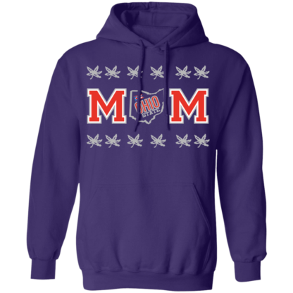 Ohio Heart Mom Bucks Ohio State Buckeyes Mothers Day Pullover Hoodie - Image 10