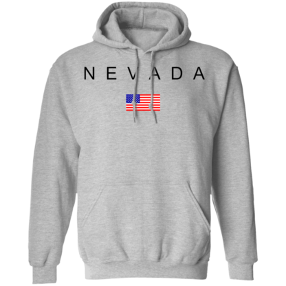 Nevada USA Flag Proud To Be Here Pullover Hoodie - Image 2