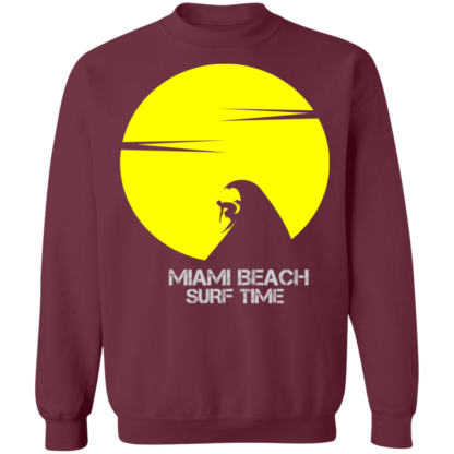 Miami Beach Surf Time Miami USA Icon Crewneck Sweatshirt - Image 2