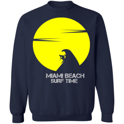 Miami Beach Surf Time Miami USA Icon Crewneck Sweatshirt - Image 3