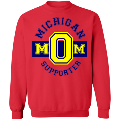 Michigan Mom Supporter Mothers Day Crewneck Sweatshirt - Image 11