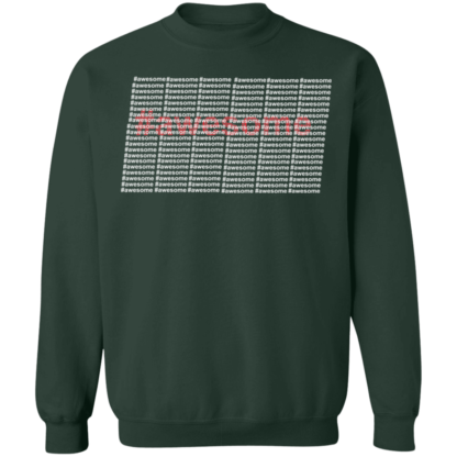 Awesome Red White Lines Crewneck Sweatshirt - Image 3