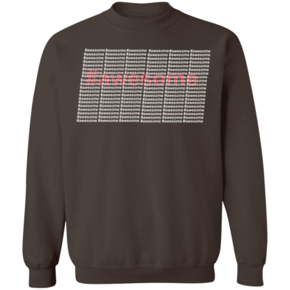 Awesome Red White Lines Crewneck Sweatshirt - Image 5