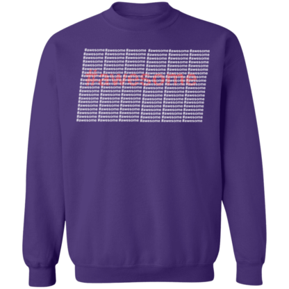 Awesome Red White Lines Crewneck Sweatshirt - Image 6