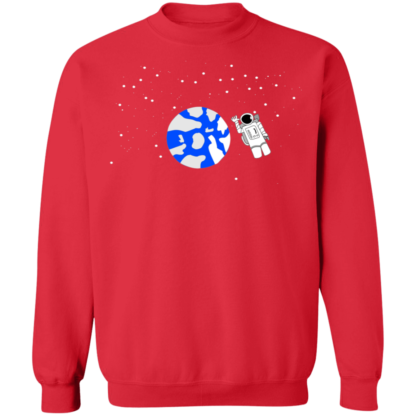 Earth And Astronaut Planet Crewneck Sweatshirt - Image 4