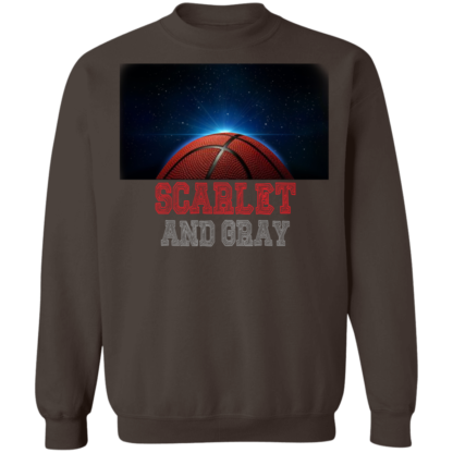 Scarlet And Gray Basketball Ohio State Crewneck Sweatshirt - Image 5