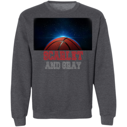 Scarlet And Gray Basketball Ohio State Crewneck Sweatshirt - Image 7