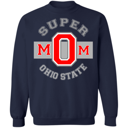 Super Mom Ohio State Buckeyes Crewneck Sweatshirt - Image 3