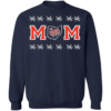 Ohio Mom Heart Ohio State Buckeyes Crewneck Sweatshirt - Image 3
