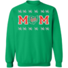 Ohio Mom Heart Ohio State Buckeyes Crewneck Sweatshirt - Image 8