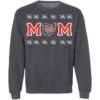 Ohio Mom Heart Ohio State Buckeyes Crewneck Sweatshirt - Image 9