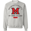 Mommy University M Michigan University Mothers Day Crewneck Sweatshirt