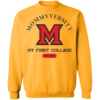 Mommy University M Michigan University Mothers Day Crewneck Sweatshirt - Image 4