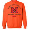 Mommy University M Michigan University Mothers Day Crewneck Sweatshirt - Image 5