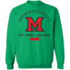 Mommy University M Michigan University Mothers Day Crewneck Sweatshirt - Image 6