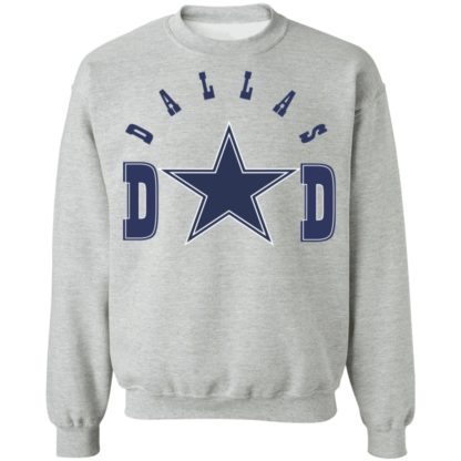 Dallas Dad Dallas Cowboys Fathers Day Crewneck Sweatshirt - Image 2