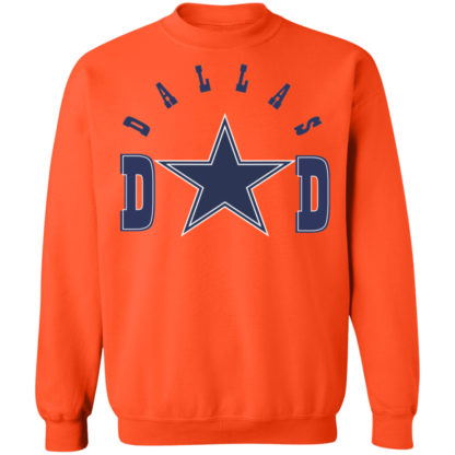 Dallas Dad Dallas Cowboys Fathers Day Crewneck Sweatshirt - Image 5