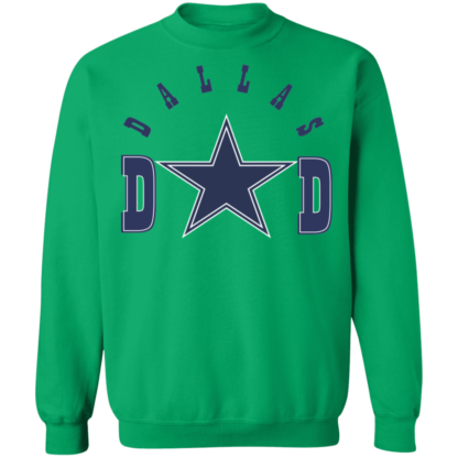 Dallas Dad Dallas Cowboys Fathers Day Crewneck Sweatshirt - Image 6