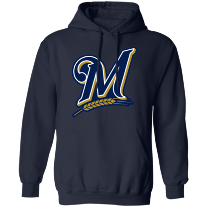 Milwaukee Brewers M Logo Pullover Hoodie - Image 5