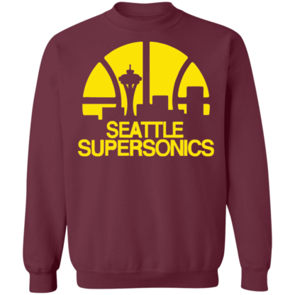 Seattle Supersonics Basketball Team Crewneck Sweatshirt - Image 2