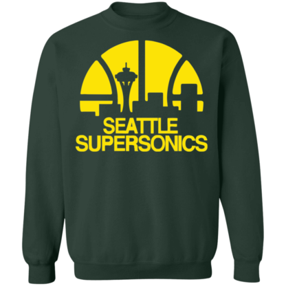 Seattle Supersonics Basketball Team Crewneck Sweatshirt - Image 5