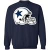 Dallas Cowboys Helmet Logo Crewneck Sweatshirt - Image 4