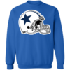Dallas Cowboys Helmet Logo Crewneck Sweatshirt - Image 6