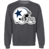 Dallas Cowboys Helmet Logo Crewneck Sweatshirt - Image 10