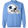 Dallas Cowboys Helmet Logo Crewneck Sweatshirt - Image 11