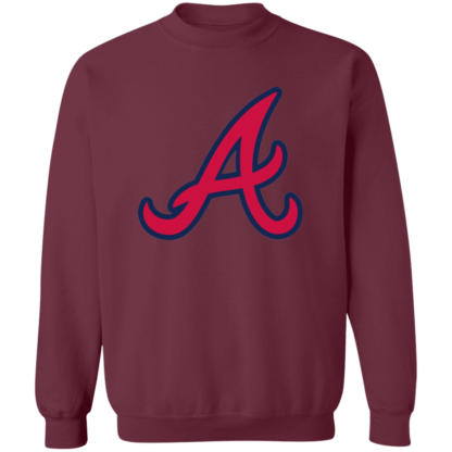 Atlanta Braves A Logo Crewneck Sweatshirt - Image 5