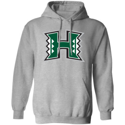 Hawaii Rainbow Warriors Football Logo Gildan Pullover Hoodie