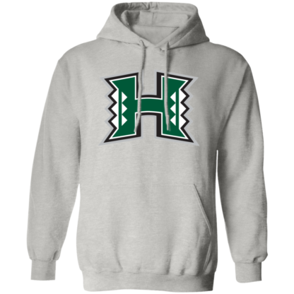 Hawaii Rainbow Warriors Football Logo Gildan Pullover Hoodie - Image 2