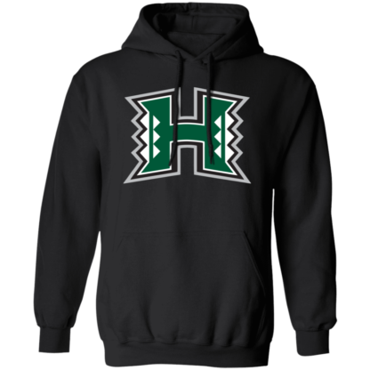 Hawaii Rainbow Warriors Football Logo Gildan Pullover Hoodie - Image 4