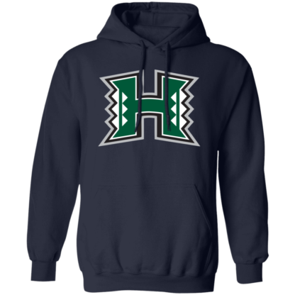 Hawaii Rainbow Warriors Football Logo Gildan Pullover Hoodie - Image 5
