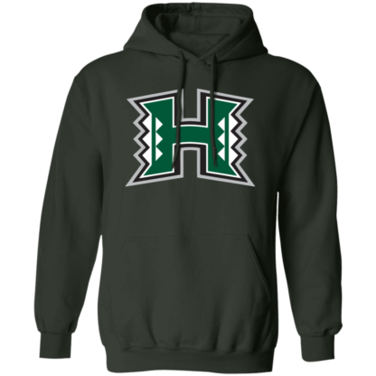 Hawaii Rainbow Warriors Football Logo Gildan Pullover Hoodie - Image 6